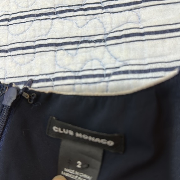 Club Monaco Quynh Blue Floral Asymmetrical Dress Size 2 Sleeveless - Picture 3 of 16